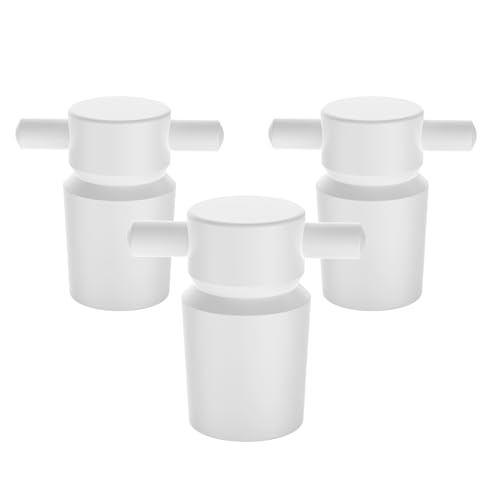 stonylab PTFE Stoppers with Handle, 3-Pack Sizes 29# Lab Standard Mouth Flask Bottle Sealant for Chemical Storage - size: 29#