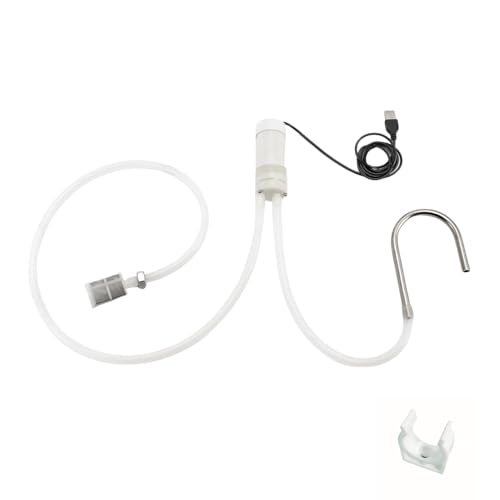 Portable Food Grade USB Electric Pump Auto-Siphon Self Priming for Bottling Brew Wine, Beer, Beverages and Kombucha, Little Silent Water Transfer Pump, 2LPM No Mess Leak with Filter, Silicon Tube