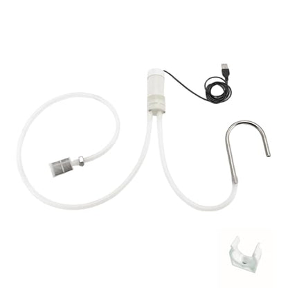 Portable Food Grade USB Electric Pump Auto-Siphon Self Priming for Bottling Brew Wine, Beer, Beverages and Kombucha, Little Silent Water Transfer Pump, 2LPM No Mess Leak with Filter, Silicon Tube