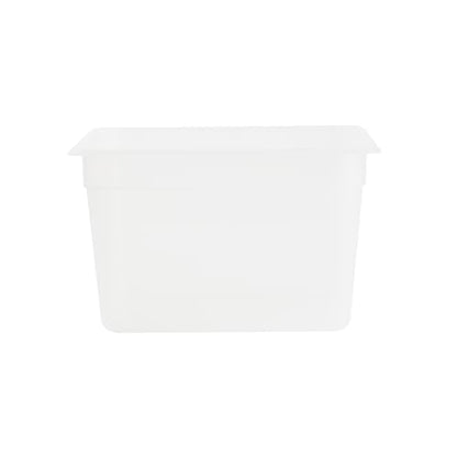 Restaurantware Food Storage Container 1 Pack of 12.7 x 10.3 x 7.8 Inches Plastic Stackable Storage Box White Reusable Label Container Dishwasher Safe For Restaurants And Kitchens
