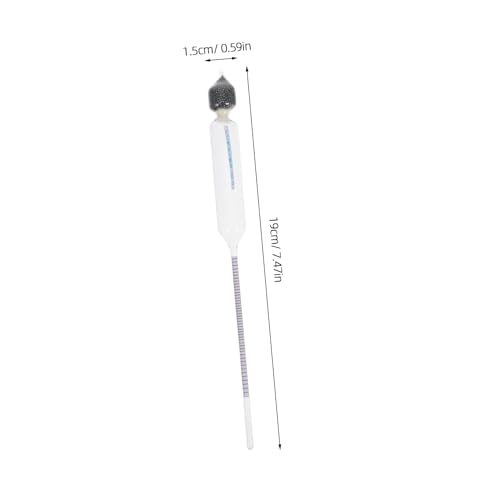 3pcs Triple Scale Hydrometer for Wine Alcohol Content Measurement Proofing Hydrometer for Spirits Read Thermometer for Bartender Use