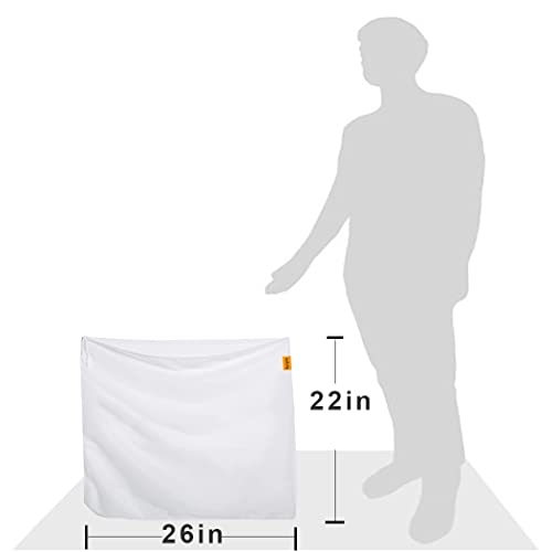 2 Pack 26"×22" Brew Bag Reusable Mesh Strainer for Wine Beer Brewing | BIAB, Fits Kettle Up To 17 In, Holds 20 Lbs, Nylon Cheesecloth, BPA-Free, Drawstring Strainer for Cider Fruit Wine Cold Brew - size: 26" x 22"