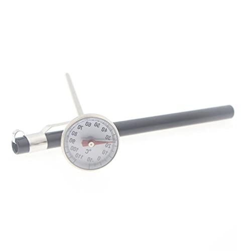Upgraded Milk Thermometer -10～110℃ Metal Milk Frother Thermometer with Probe for Coffee & Liquid Frothing Durable Dial Thermo-Meter for Cooking Dial Thermo-Meter with Probe