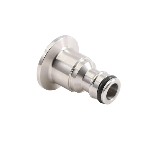 34mm TC to Garden Connector - Stainless Steel 304 Tri Clamp Garden Adapter for Homebrew Brewery Conical Fermenter Parts