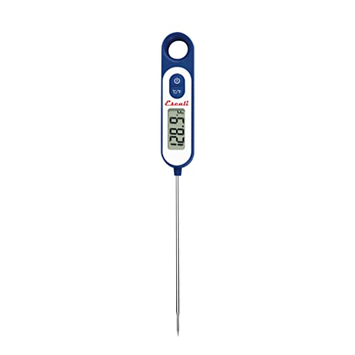 Escali Long Stem Digital Thermometer for Meat, Frying, Cooking, Candy and Kitchen Use, Extra Long 5.6-Inch Probe, Blue - color: Digital Blue, size: One Size