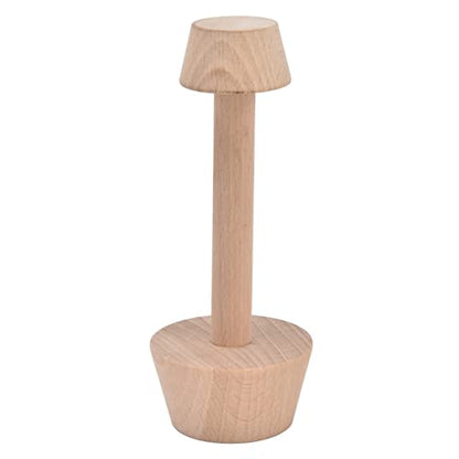 Wooden Tart Tamper - Double Side Pie Dough Press for Mini Tarts, Muffins, Cheesecakes & Desserts | Durable & Easy-to-Use Baking Tool