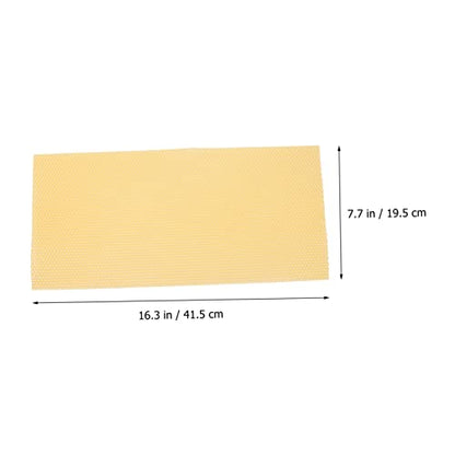 30pcs Hive Basics Beehive Wax Foundation Sheets Beehive Accessories Easy to Use Natural Beeswax for Beekeeping DIY Projects