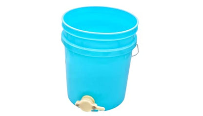 House Naturals Plastic 5 Gallon Honey Food Grade Bucket with Honey Gate for Beekeeping and Screw on Lid (Aqua) - color: Aqua