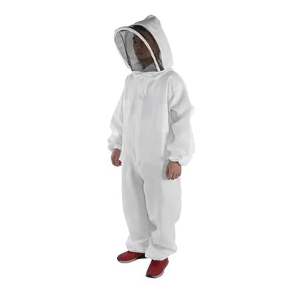 Beekeeping Clothes Cotton Hooded Beekeeping Suit Veil Hat Jacket Protective Coverall Full Body Cover Beekeepers(L) - size: Large