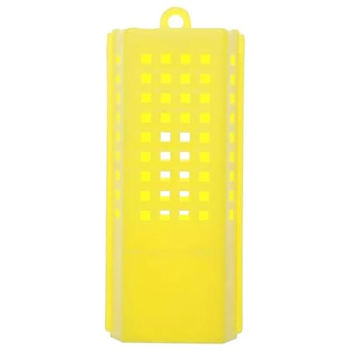 Queen Bee Cage 50Pcs Bee Tools Beekeeping Transport Cages Queen Hive Yellow Isolated Cage for Beekeeping Supplies