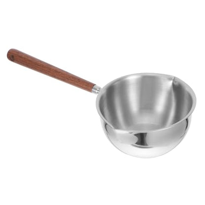 Stainless Steel Ladle with Dual Pour Spouts Ergonomic Long Handle for Comfortable Serving of Soups Sauces and Gravies Heavy Duty Kitchen Utensil for Effortless Pouring and Precise