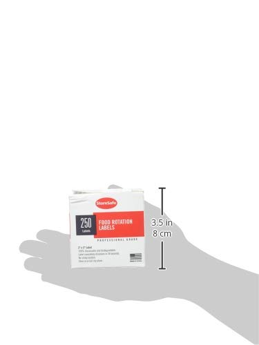 Cambro 23SLINB250 Food Rotation Labels Dissolvable 2"Wx3"D Blank Labels Case of 1