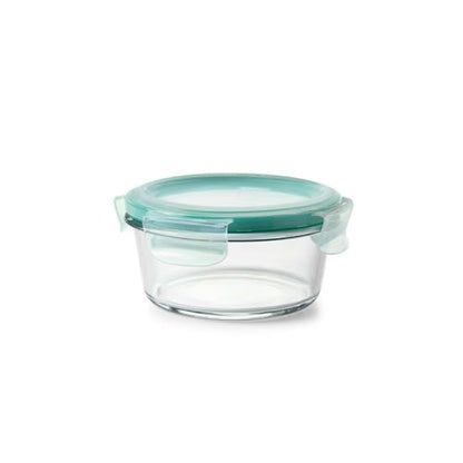OXO Good Grips 2 Cup Smart Seal Glass Airtight Round Food Storage Container - size: 2 Cup
