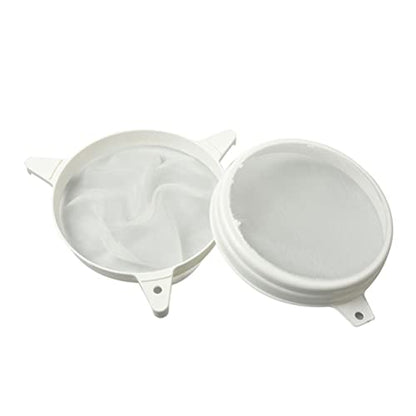 Yardwe Stainer Steel Strainer Filter 1pc Keeping Equipments Filter Keeping Tool Honey Screen Filter Honey Strainer Double Sieve Plastic Honey Strainer Honey Filter Beekeeping Tools
