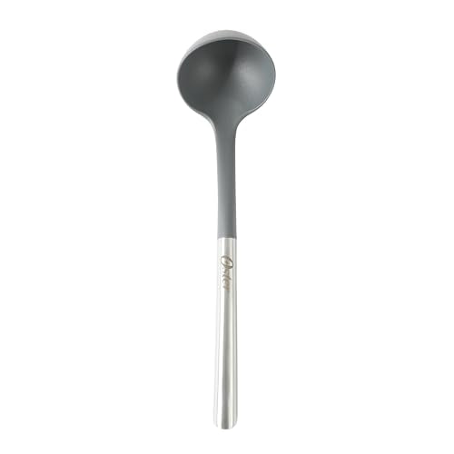 Oster Chadswyck 13” Cooking Ladle, Heat Resistant Silicone Head, Stainless Steel Handle, Safe for Nonstick Cookware, Dishwasher Safe - color: Chadswyck (13" Ladle)
