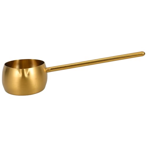 Hemoton Stainless Steel Oil Spoon 11 Inch Long Handle Mini Ladle for Precise Oil Pouring and Cooking 304 Steel Kitchen Utensil - size: 26.90X8.60X8.50CM