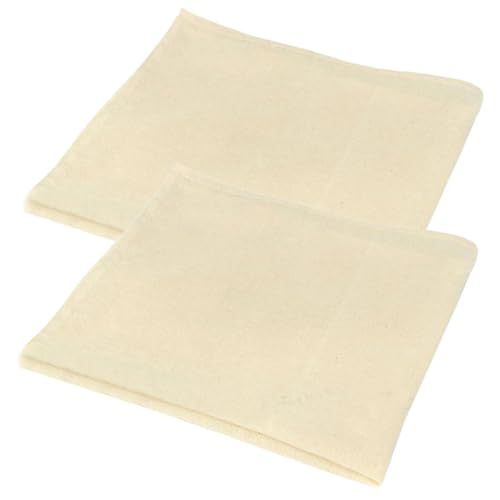 COLLBATH 2pcs Multi-function Cheese Cloths Reusable Strainer for Draining Milk Yogurt Tofu and Cooking Hemmed Design for Kitchen Use