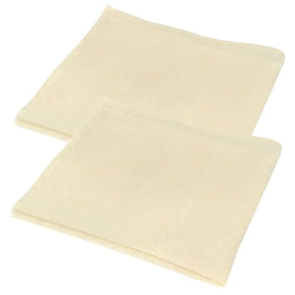 COLLBATH 2pcs Multi-function Cheese Cloths Reusable Strainer for Draining Milk Yogurt Tofu and Cooking Hemmed Design for Kitchen Use