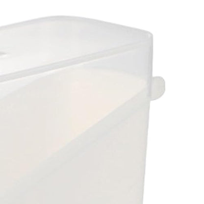 Refrigerator Cheese Holder – Transparent Sealed Food Saver Bin, Compact Dairy Organizer Case for Home Rental Property Hotel Restaurant Countertop Chilled Storage