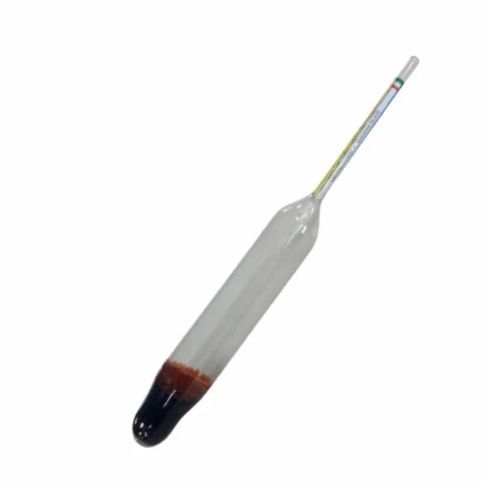 Milk Densimeter 15-40 for Temperature and Density Measurement Milk Hydrometer Glass Float Thermometer Pack of 1 pcs