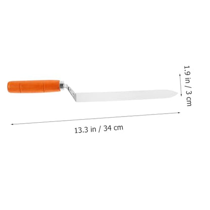 BESPORTBLE Stainless Steel Honey Extractor Uncapping Knife for Beekeeping Sturdy Honey Scraper Tool Serrated Edge and Ergonomic Handle