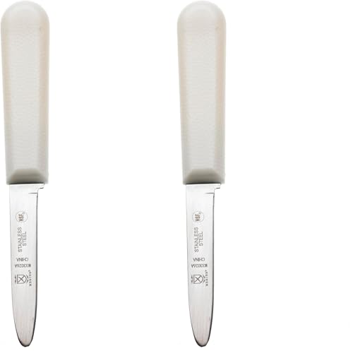 Mercer Culinary Clam Knife with Poly Handle, 3-1/4, White (Pack of 2) - size: 3.3" (Pack of 2), style: Clam Knife 3 1/4 Inch