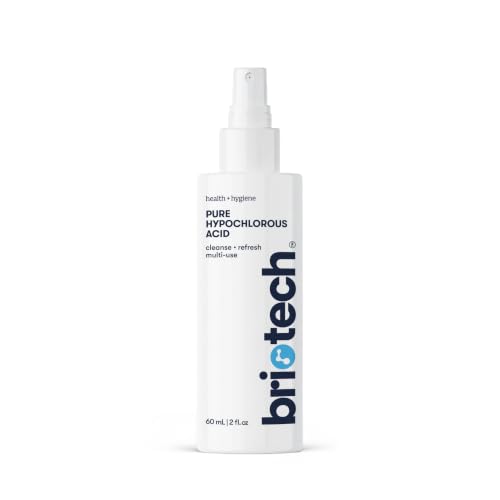 BRIOTECH Pure Hypochlorous Acid Spray and Cleanser, Original Premium HOCl Topical Solution, Multi-Purpose Cleaner, Family Approved & Pet Friendly, 2 fl oz Travel Size - size: 2 Fl Oz (Pack of 1)