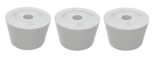 Home Brew Ohio #8 Drilled Rubber Stopper Set of 3