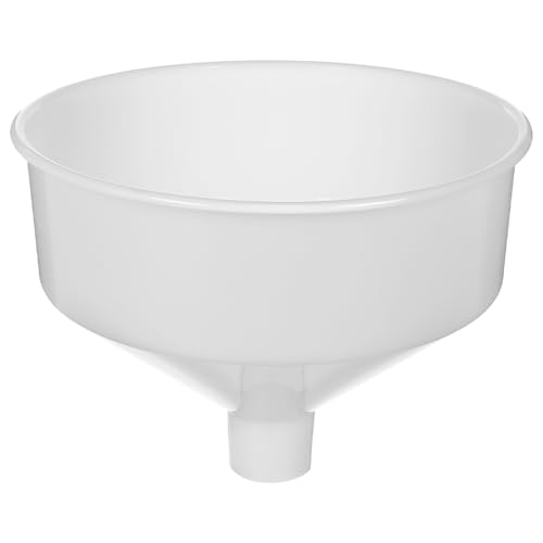 ULTECHNOVO Extra Large Plastic Funnel, 10.4" Wide Mouth Kitchen Funnel for Liquid & Powder Transfer, Thick Food Grade Jumbo Oil for Filling Bottles, Beer & Canning