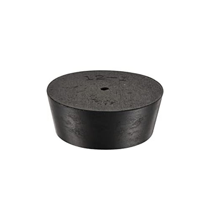 MECCANIXITY Rubber Tapered Plug 54mm to 64mm with Hole Test Tubes Bungs Stopper Black for Lab Home - size: 54mm - 64mm