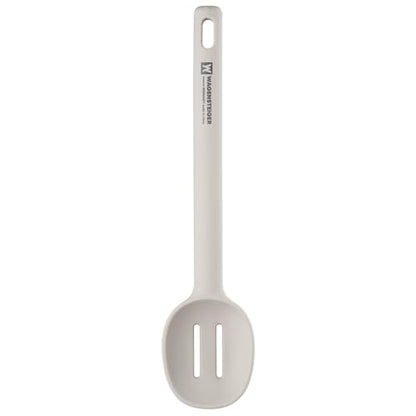 Wagensteiger Light Gray Versatile Slotted Spoon: Muti-Purpose Cooking Tool with Heat Resistant, Non-stick Cookware Safe, Skimmer for Deep Frying Cooking, BPA Free (11.02inch x 2.56inch) - size: 11.02inch x 2.56inch