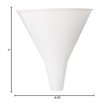 Hutzler Plastic Funnel, 32-Ounce Wide, Natural