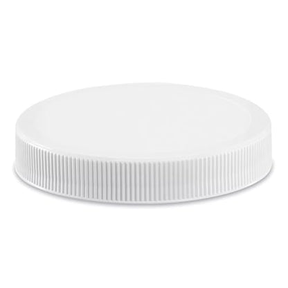 120mm (4 7/8 ") Fit - (1 Pack) Large White Plastic Lids for 1 Gallon Wide Mouth Glass & Plastic Jars – PE Foam Liner, Food-Grade, Leak-Resistant Caps (Jars Not Included) by The Kombucha Company - color: White