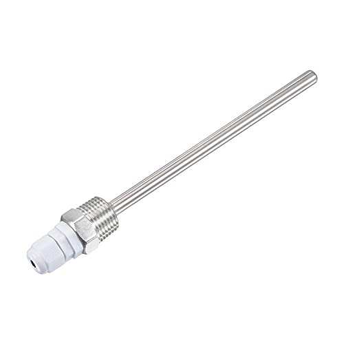 uxcell 8mm Dia G1/2 Thermowell Weldless Stainless Steel 304 with Cable Gland 150mm Length for Beer Fermenter, White - color: White, size: G1/2 x 150mm
