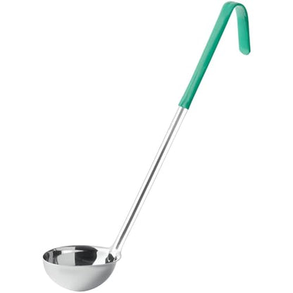 OCS Parts 14-Inch Stainless Steel 4 Ounce Culinary Ladle | Heat Resistant PVC Handle, Dishwasher Safe 14-Inch Soup Ladle for Home and Commercial Kitchens - size: 4 Ounce