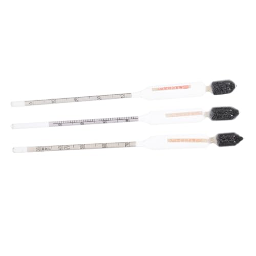 ULTECHNOVO 6pcs Sugar Hydrometer for Accurate Measurement of Liquid Sugar Content and Juice Triple Scale Gauge for Home Brewing Syrup Making and More