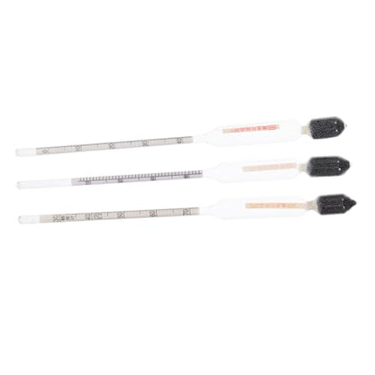 ULTECHNOVO 6pcs Sugar Hydrometer for Accurate Measurement of Liquid Sugar Content and Juice Triple Scale Gauge for Home Brewing Syrup Making and More