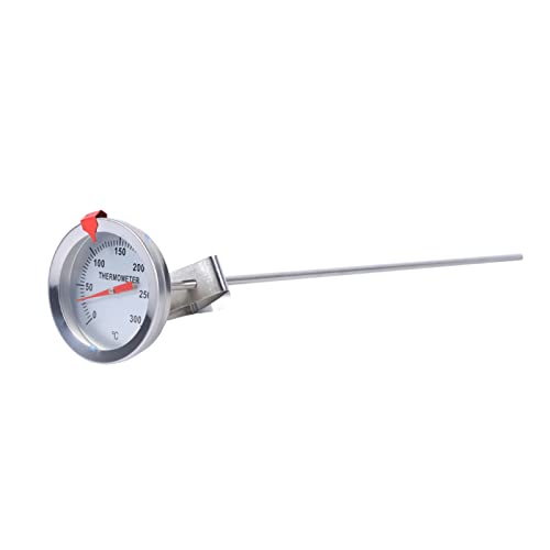 DAN&DRE Probe Cooking 32 * 7 * 7 12" Long Stainless Steel Cooking Probe Thermometer with Clamp/Holder for Food, Meat, Home Brew Wine Kettle