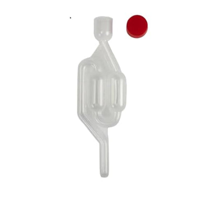 S-Shape Airlock With Food Grade Grommets Compatible With Homebrew Carboys Fermenters Wine Making