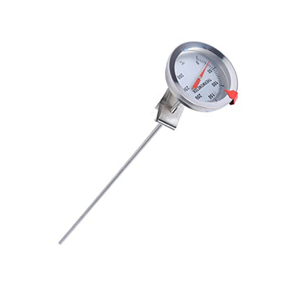 DAN&DRE Probe Cooking 32 * 7 * 7 12" Long Stainless Steel Cooking Probe Thermometer with Clamp/Holder for Food, Meat, Home Brew Wine Kettle