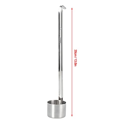Buachois Wine Ladle, Stainless Steel Spoon with Hanging Hole and Pouring Spout Design for Kitchen Wine Beer Oil Vinegar Measuring (304 wine extract 125ML) - size: 304 wine extract 125ML
