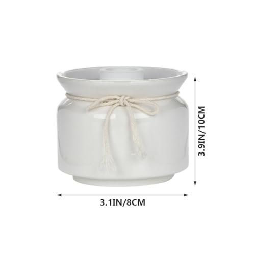 PRETYZOOM Ceramic Sealed Jar 300Ml Pickle Crock Storage Container Airtight Food Storage Canister for Home Kitchen Sauerkraut Kimchi Preservation
