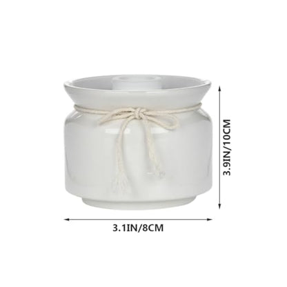 PRETYZOOM Ceramic Sealed Jar 300Ml Pickle Crock Storage Container Airtight Food Storage Canister for Home Kitchen Sauerkraut Kimchi Preservation