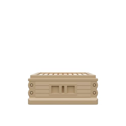 Apimaye Insulated Medium Super. Standard 10 Frame Langstroth Sized Super for bee Hives (Tan) (1)
