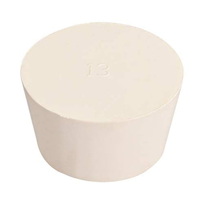 uxcell White Tapered Shaped Solid Rubber Stopper for Lab Tube Stopper Size 13 - size: 55x68x38mm
