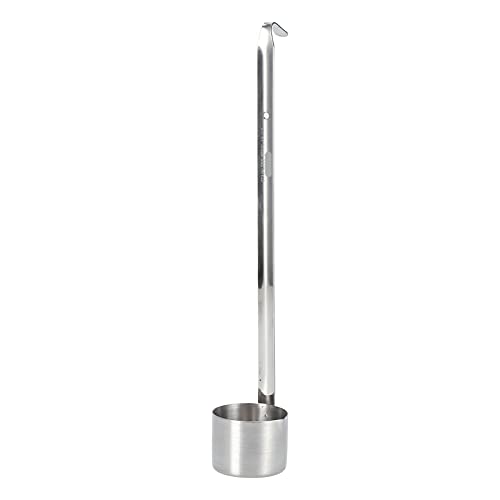 Wine Measuring Spoon Stainless Steel Wine Ladle Wine Dipper Spoon Beer Pouring Measure Spoon with Hook Ladle 25ML/50ML/125ML/250ML/500ML Kitchen Tools(125ML) - size: 125ML