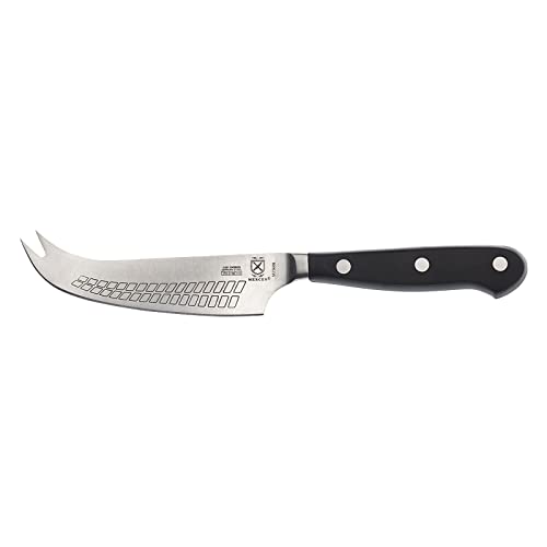 Mercer Culinary Renaissance Hard Cheese Knife, 4.75-Inch - color: Black Handle, size: 4.75-Inch Hard Cheese Knife