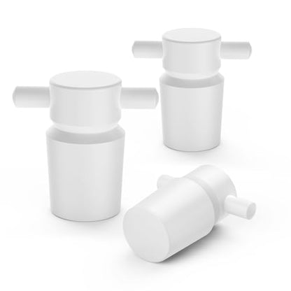 stonylab PTFE Stoppers with Handle, 3-Pack Sizes 29# Lab Standard Mouth Flask Bottle Sealant for Chemical Storage - size: 29#
