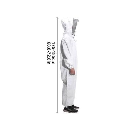 Beekeeping Protective Suit - Ventilated Cotton Outfit, Hooded Bee Protection Suit | Economy Beekeeping Clothing Gear, Comfortable Fabric for Beekeepers, Men, Women, Starter, Professional Handling - color: XL