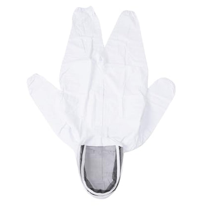 Bee Suit for Honey Harvesting Breathable Nylon Full Body Coverage Detachable Ventilated Hood Lightweight 0.91kg 175-180cm Height Suitable Men Women Beekeeping Apiary Farming